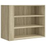 Armario de pared madera de ingeniería roble Sonoma 75x35x60 cm de , Estantes y estanterías - Ref: Foro24-848418, Precio: 58,0...