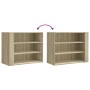Armario de pared madera de ingeniería roble Sonoma 75x35x60 cm de , Estantes y estanterías - Ref: Foro24-848418, Precio: 58,0...