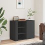 Armario de pared madera de ingeniería negro 75x35x60 cm de , Estantes y estanterías - Ref: Foro24-848424, Precio: 77,27 €, De...