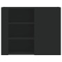 Armario de pared madera de ingeniería negro 75x35x60 cm de , Estantes y estanterías - Ref: Foro24-848424, Precio: 77,27 €, De...