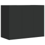 Armario de pared madera de ingeniería negro 75x35x60 cm de , Estantes y estanterías - Ref: Foro24-848424, Precio: 77,27 €, De...