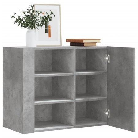 Mueble de pared madera ingeniería gris hormigón 75x35x60 cm de , Estantes y estanterías - Ref: Foro24-848426, Precio: 70,53 €...