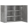 Mueble de pared madera ingeniería gris hormigón 75x35x60 cm de , Estantes y estanterías - Ref: Foro24-848426, Precio: 70,53 €...