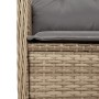 Sillón de esquina de jardín con cojines ratán sintético beige de , Sofás de exterior - Ref: Foro24-368985, Precio: 98,86 €, D...