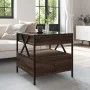 Mesa de centro con Infinity LED marrón roble 50x50x51 cm de , Mesas de centro - Ref: Foro24-847716, Precio: 88,49 €, Descuent...
