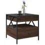 Mesa de centro con Infinity LED marrón roble 50x50x51 cm de , Mesas de centro - Ref: Foro24-847716, Precio: 88,49 €, Descuent...