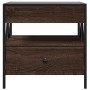 Mesa de centro con Infinity LED marrón roble 50x50x51 cm de , Mesas de centro - Ref: Foro24-847716, Precio: 89,59 €, Descuent...