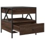 Mesa de centro con Infinity LED marrón roble 50x50x51 cm de , Mesas de centro - Ref: Foro24-847716, Precio: 89,59 €, Descuent...