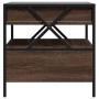 Mesa de centro con Infinity LED marrón roble 50x50x51 cm de , Mesas de centro - Ref: Foro24-847716, Precio: 89,59 €, Descuent...