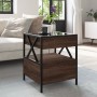 Mesa de centro con Infinity LED marrón roble 40x40x51 cm de , Mesas de centro - Ref: Foro24-847721, Precio: 89,99 €, Descuent...