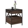Mesa de centro con Infinity LED marrón roble 40x40x51 cm de , Mesas de centro - Ref: Foro24-847721, Precio: 88,55 €, Descuent...