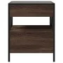 Mesa de centro con Infinity LED marrón roble 40x40x51 cm de , Mesas de centro - Ref: Foro24-847721, Precio: 88,55 €, Descuent...