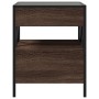 Mesa de centro con Infinity LED marrón roble 40x40x51 cm de , Mesas de centro - Ref: Foro24-847721, Precio: 89,99 €, Descuent...