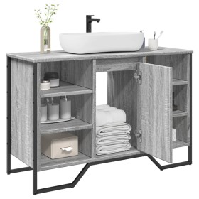 Armario lavabo baño madera ingeniería gris Sonoma 91x35x60 cm de , Muebles de baño - Ref: Foro24-848667, Precio: 88,63 €, Des...