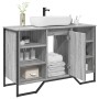 Armario lavabo baño madera ingeniería gris Sonoma 91x35x60 cm de , Muebles de baño - Ref: Foro24-848667, Precio: 88,63 €, Des...