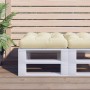 Cojín para sofá de palets tela crema 58x58x10 cm de , Cojines para sillas y sofás - Ref: Foro24-360902, Precio: 32,94 €, Desc...
