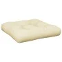 Cojín para sofá de palets tela crema 58x58x10 cm de , Cojines para sillas y sofás - Ref: Foro24-360902, Precio: 29,15 €, Desc...