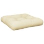 Cojín para sofá de palets tela crema 58x58x10 cm de , Cojines para sillas y sofás - Ref: Foro24-360902, Precio: 32,94 €, Desc...