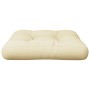 Cojín para sofá de palets tela crema 58x58x10 cm de , Cojines para sillas y sofás - Ref: Foro24-360902, Precio: 32,94 €, Desc...