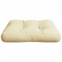 Cojín para sofá de palets tela crema 58x58x10 cm de , Cojines para sillas y sofás - Ref: Foro24-360902, Precio: 32,94 €, Desc...