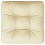 Cojín para sofá de palets tela crema 58x58x10 cm de , Cojines para sillas y sofás - Ref: Foro24-360902, Precio: 32,94 €, Desc...