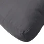 Cojín para sofá de palets tela gris antracita 58x58x10 cm de , Cojines para sillas y sofás - Ref: Foro24-360900, Precio: 38,1...