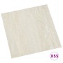 Lamas para suelo autoadhesivas 55 uds PVC crema 5,11 m² en Materiales de construcción | Comprar online en Foru.es