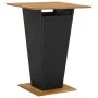 Mesa alta ratán sintético y madera de acacia negro 80x80x110 cm de vidaXL, Mesas de jardín - Ref: Foro24-313465, Precio: 222,...