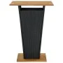 Mesa alta ratán sintético y madera de acacia negro 80x80x110 cm de vidaXL, Mesas de jardín - Ref: Foro24-313465, Precio: 222,...