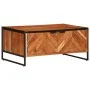 Mesa de centro madera maciza de acacia 90x55x40 cm de , Mesas de centro - Ref: Foro24-376047, Precio: 258,93 €, Descuento: %