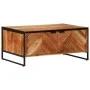 Mesa de centro madera maciza de acacia 90x55x40 cm de , Mesas de centro - Ref: Foro24-376047, Precio: 258,93 €, Descuento: %