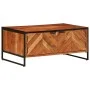 Mesa de centro madera maciza de acacia 90x55x40 cm de , Mesas de centro - Ref: Foro24-376047, Precio: 258,93 €, Descuento: %