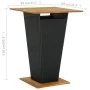 Mesa alta ratán sintético y madera de acacia negro 80x80x110 cm de vidaXL, Mesas de jardín - Ref: Foro24-313465, Precio: 222,...
