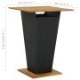 Mesa alta ratán sintético y madera de acacia negro 80x80x110 cm de vidaXL, Mesas de jardín - Ref: Foro24-313465, Precio: 228,...
