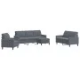 Juego de sofás con cojines 4 piezas terciopelo gris oscuro de , Sofás - Ref: Foro24-3278362, Precio: 622,94 €, Descuento: %
