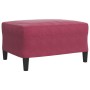 Juego de sofás con cojines 4 piezas terciopelo rojo tinto de , Sofás - Ref: Foro24-3278445, Precio: 716,16 €, Descuento: %