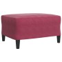 Juego de sofás con cojines 3 piezas terciopelo rojo tinto de , Sofás - Ref: Foro24-3278485, Precio: 561,48 €, Descuento: %
