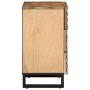 Mesita de noche de madera maciza de mango rugosa 50x34x62 cm de , Mesitas de noche - Ref: Foro24-377481, Precio: 91,65 €, Des...