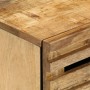 Mesita de noche de madera maciza de mango rugosa 50x34x62 cm de , Mesitas de noche - Ref: Foro24-377481, Precio: 91,65 €, Des...