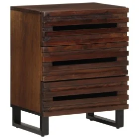 Solid mango wood brown bedside table 50x34x62 cm by , Nightstands - Ref: Foro24-377483, Price: 73,07 €, Discount: %