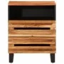 Mesita de noche madera maciza mango marrón 50x34x62 cm de , Mesitas de noche - Ref: Foro24-377488, Precio: 73,92 €, Descuento: %