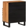 Mesita de noche madera maciza mango marrón 50x34x62 cm de , Mesitas de noche - Ref: Foro24-377488, Precio: 73,92 €, Descuento: %
