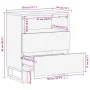Mesita de noche madera maciza mango marrón 50x34x62 cm de , Mesitas de noche - Ref: Foro24-377488, Precio: 73,92 €, Descuento: %