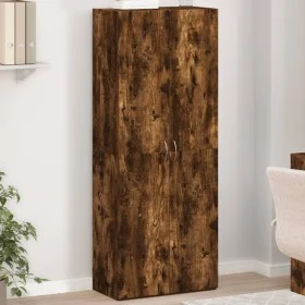 Armario archivador madera ingeniería roble ahumado 60x32x153 cm de , Armarios archivadores - Ref: Foro24-3276648, Precio: 115...