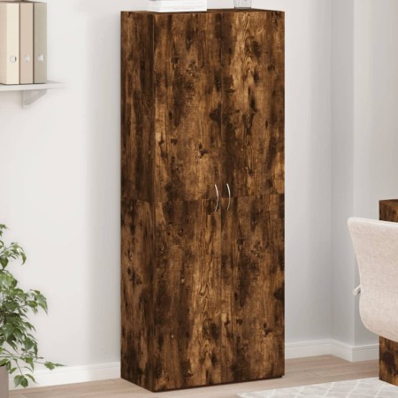 Armario archivador madera ingeniería roble ahumado 60x32x153 cm de , Armarios archivadores - Ref: Foro24-3276648, Precio: 116...
