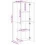 Armario archivador madera ingeniería roble ahumado 60x32x153 cm de , Armarios archivadores - Ref: Foro24-3276648, Precio: 116...