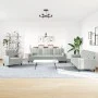 Dreiteiliges Sofaset mit Kissen aus hellgrauem Samt. von , Sofas - Ref: Foro24-3278451, Preis: 634,37 €, Rabatt: %