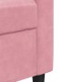 Juego de sofás con cojines 3 piezas terciopelo rosa de , Sofás - Ref: Foro24-3278374, Precio: 770,04 €, Descuento: %