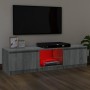 Mueble para TV con luces LED gris Sonoma 140x40x35,5 cm de vidaXL, Muebles TV - Ref: Foro24-822682, Precio: 100,44 €, Descuen...