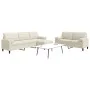 Sofagarnitur mit 3-teiligen cremefarbenen Samtkissen. von , Sofas - Ref: Foro24-3278509, Preis: 635,79 €, Rabatt: %